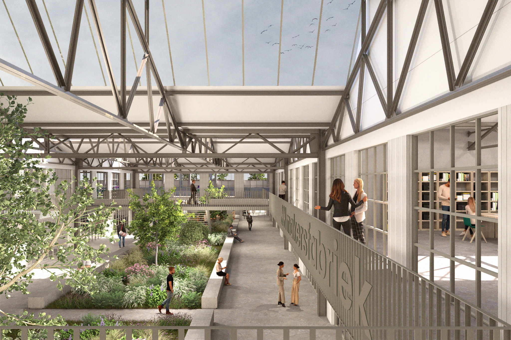 Gebouw ZA van de Makersfabriek wordt een modern bedrijfsverzamelgebouw